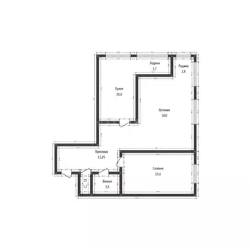 2-комнатная квартира: Махачкала, улица Максима Горького, 85Б (90 м)