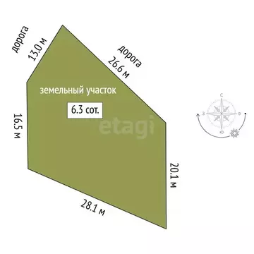 Участок в Тюменская область, Тюмень Светлячок садовое товарищество, ...