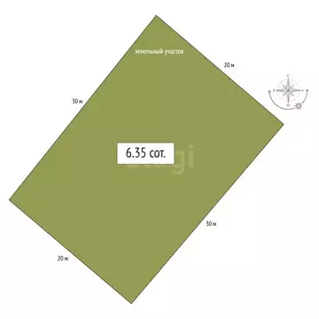 Участок в Бердск, СНТ Марьин Лог, 54-я улица (6.35 м)