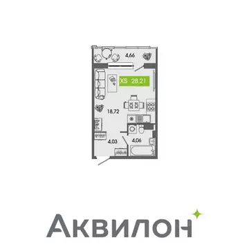 Студия Архангельская область, Северодвинск Аквилон Севен жилой ...