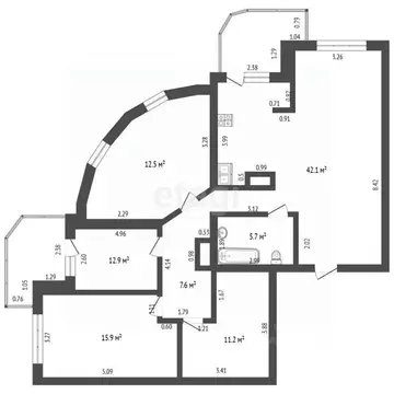 4-к кв. Смоленская область, Смоленск Пригородная ул., 10 (107.9 м)