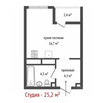 Студия Свердловская область, Екатеринбург ул. Паригория Суетина, 3 ...