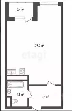 Студия Московская область, Одинцово ул. Белорусская, 10 (37.1 м)