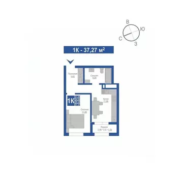 1-к кв. Крым, Джанкой  (35.98 м)