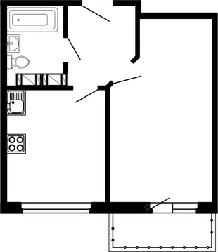 2-к кв. Ленинградская область, Всеволожский район, Заневское городское ...