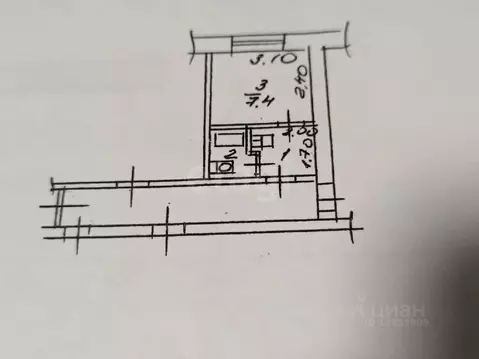 Студия Липецкая область, Липецк Юношеская ул., 23А (14.0 м)