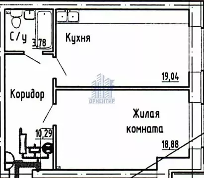 1-комнатная квартира: Чебоксары, Водопроводная улица, 5 (51.9 м)