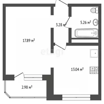 1-к кв. Тюменская область, Тюменский муниципальный округ, д. Патрушева ...