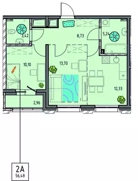 2-к кв. Иркутская область, Иркутск Правобережный округ, Лотос жилой ...