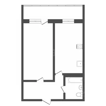 1-к кв. Тюменская область, Тюмень Магаданская ул., 5 (44.6 м)
