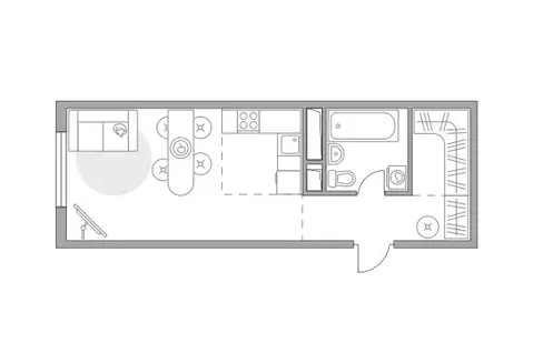 Квартира-студия: Красногорск, микрорайон Опалиха, ЖК Аникеевский ...