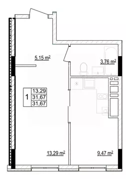 1-к кв. Белгородская область, Белгородский район, Новосадовское с/пос, ...