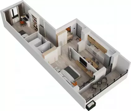 2-к кв. Татарстан, Нижнекамск Время жилой комплекс (57.0 м)