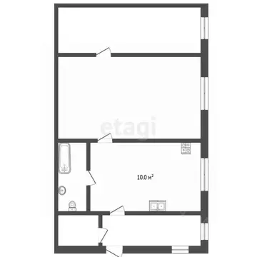 2-к кв. Костромская область, Нерехта ул. Незамаева, 20 (36.2 м)