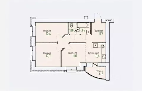 3-к кв. Кировская область, Киров Мурашинский проезд, 7 (63.5 м)