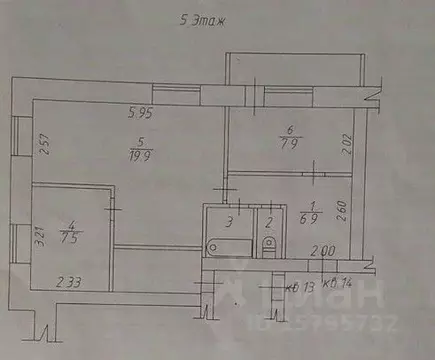 2-к кв. Приморский край, Лесозаводск Линейная ул., 26 (46.0 м)