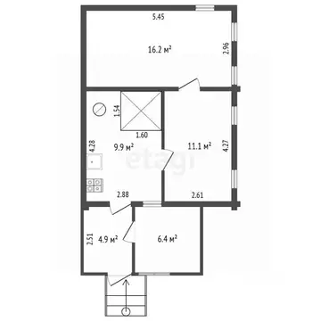 2-к кв. Костромская область, Нерехтский район, Волжское с/пос, пос. ...