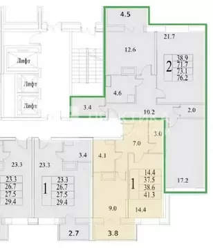 Продается 2-комнатная квартира