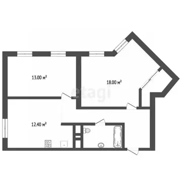 2-к кв. Тюменская область, Тюмень Новгородская ул., 3 (61.4 м)