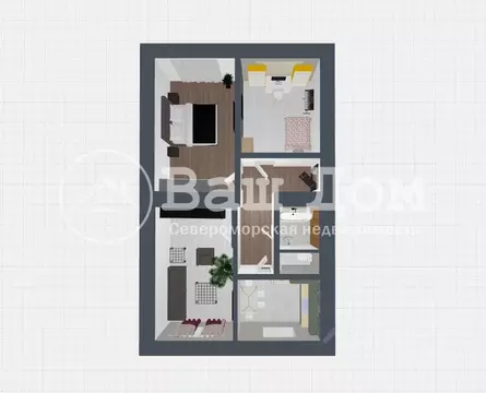 3-к кв. Мурманская область, Североморск ул. Авиаторов (71.2 м)