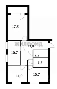 3-к кв. Новосибирская область, Новосибирск Вилюйская ул., 1 (70.0 м)