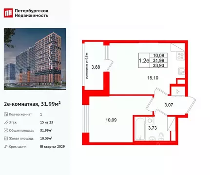 1-к кв. Ленинградская область, Всеволожский район, Свердловское ...