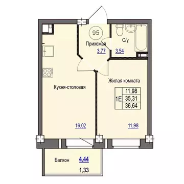 1-к кв. Псковская область, Псковский район, Завеличенская волость, д. ...