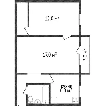 2-комнатная квартира: Златоуст, проспект имени Ю.А. Гагарина, 1-я ...