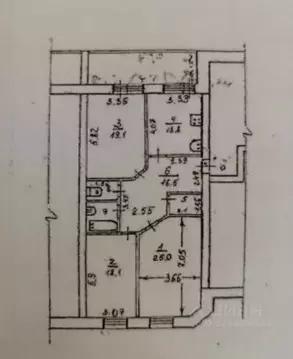 3-к кв. Коми, Сыктывкар ул. Карла Маркса, 191 (102.5 м)