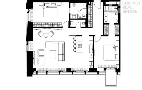 3-комнатная квартира: Москва, улица Братьев Фонченко, 1к4 (115.9 м)
