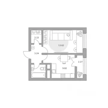 1-к кв. Московская область, Балашиха ул. Яганова, 1 (34.19 м)
