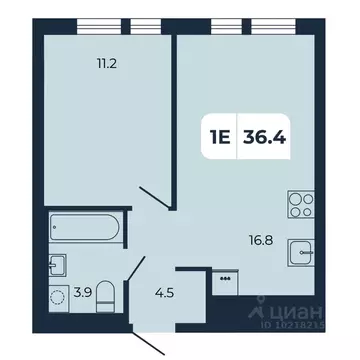 1-к кв. Ростовская область, Аксайский район, Щепкинское с/пос, пос. ...