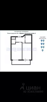 1-к кв. Ленинградская область, Мурино Всеволожский район, аллея ...