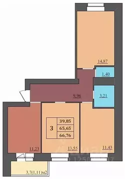 3-к кв. Ярославская область, Ярославль Северный жилрайон, 15-й мкр,  ...