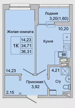 1-к кв. Ростовская область, Батайск ул. Булгакова, 11 (36.31 м)