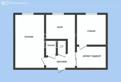 2-комнатная квартира: Махачкала, проезд Абдулхамида Юсупова, 7 (50 м)