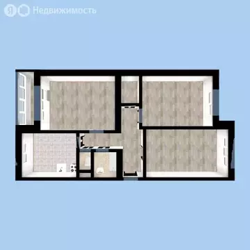 3-комнатная квартира: Улан-Удэ, микрорайон Сокол, 4 (59 м)