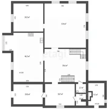 Дом в Омская область, Омский район, с. Усть-Заостровка Березовая ул., ...