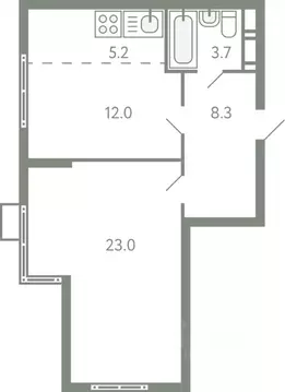 2-к кв. Московская область, Ленинский городской округ, Молоково пгт ...