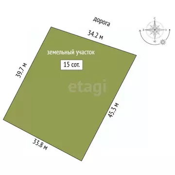 Участок в Вологодская область, Череповецкий район, с. Воронино  (15.0 ...