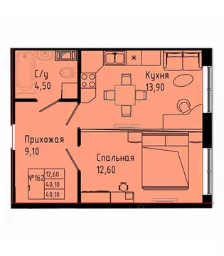 1-к кв. Ленинградская область, Коммунар г. Гатчинский муниципальный ...