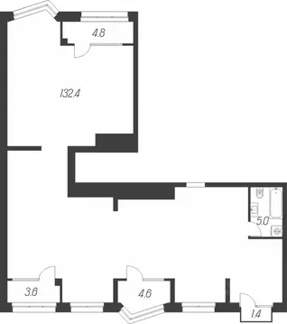 4-к кв. Тульская область, Тула ул. Михеева (151.8 м)