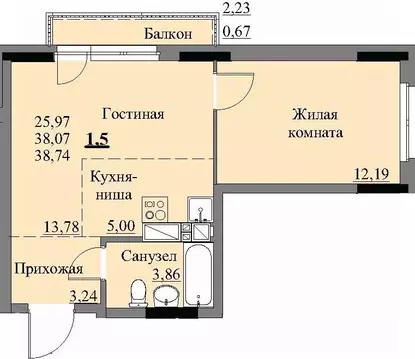 1-к кв. Удмуртия, Ижевск Автопроизводство жилрайон, 3-й мкр, Арден на ...