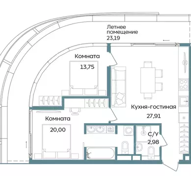 3-к кв. Крым, Саки ул. Морская (87.83 м)