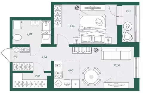 2-к кв. Сахалинская область, Южно-Сахалинск Ново-Александровск п/р, ...