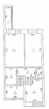 2-комнатная квартира: Тверь, Волоколамский проспект, 3 (58.6 м)