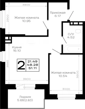 2-к кв. Краснодарский край, Анапа муниципальный округ, Нижняя ...