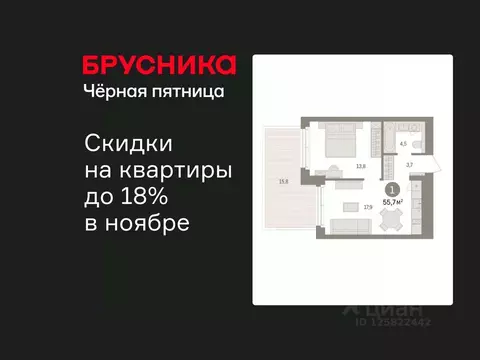 1-к кв. Ленинградская область, Ломоносовский район, Аннинское ...