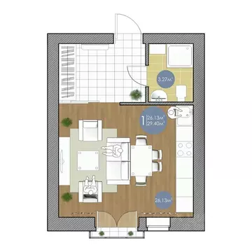 Студия Оренбургская область, Оренбургский район, пос. Пригородный, ...