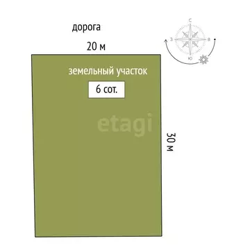 Участок в село Шалушка, улица Ленина (6 м)